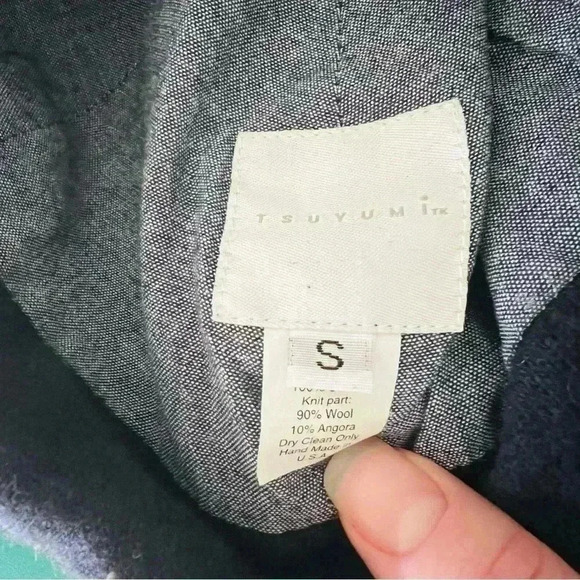 Tsuyumi 100% Wool Navy Blue Hat - Picture 4 of 6